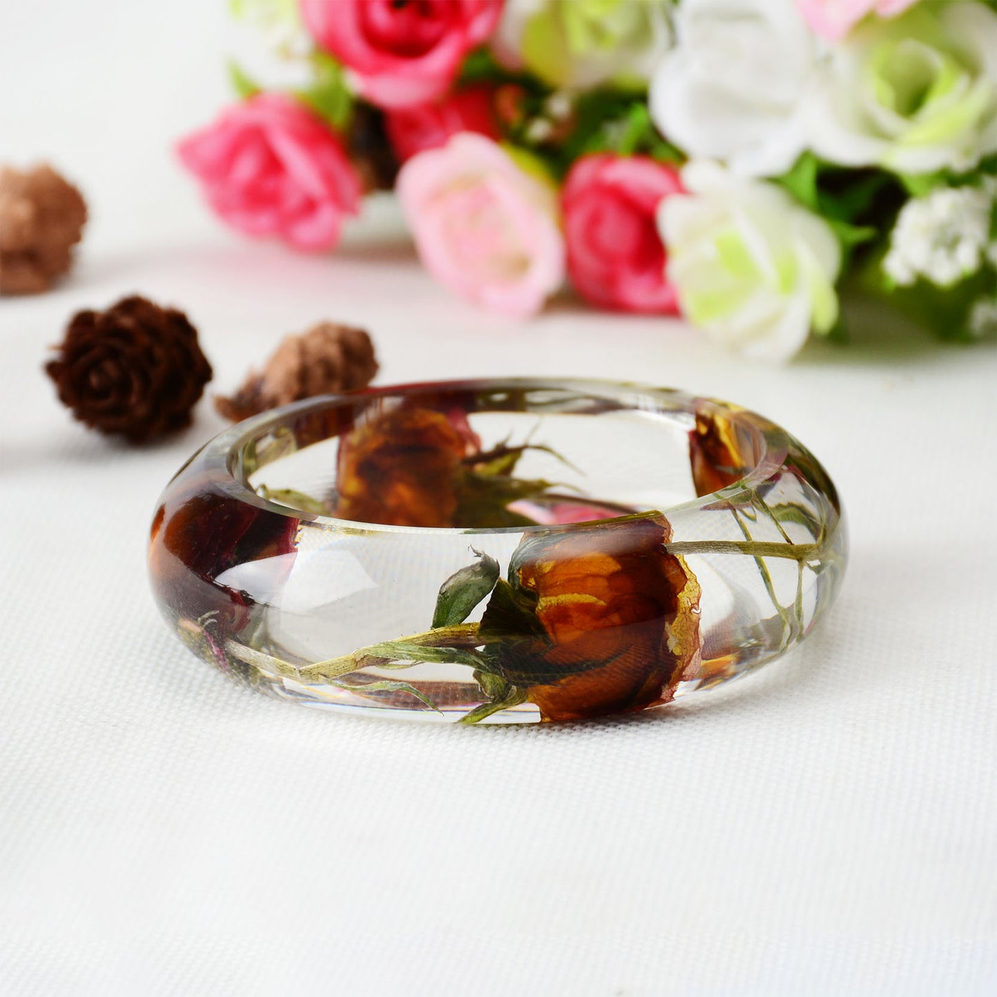 Resin crystal bracelet